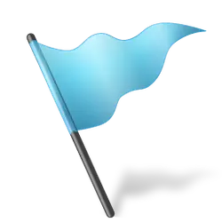 Blue Flag - sign - flag - No Watermark PNG