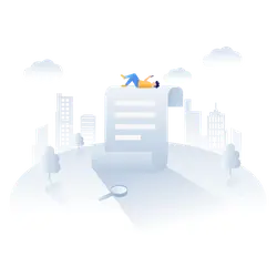City Document - magnifying glass - Transparent Layer PNG