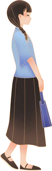 Girl in Skirt - shoes - Free PNG