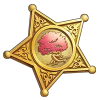 Star Badge - tree - Transparent Layer PNG