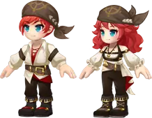 Pirate Boy - red hair - PNG