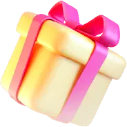 Gift Box - Curated PNG - yellow