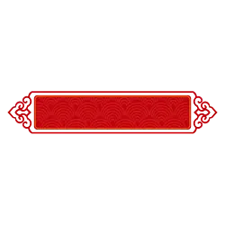 Red Decorative Frame - traditional - Lossless PNG