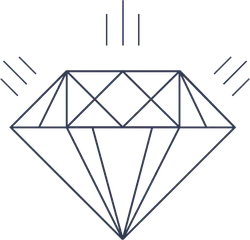 Diamond - line - Free PNG