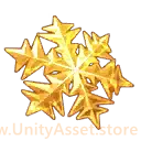 Gold Snowflake - gold - No Background PNG