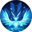 Phoenix - mythical creature - blue - High Resolution PNG