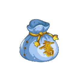 Blue Money Bag - gift - High Resolution PNG