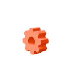 Gear - gear - orange - Free Download PNG