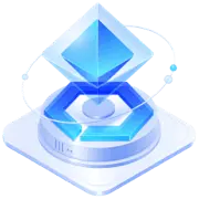 Blue Cube - future - technology - Lossless PNG