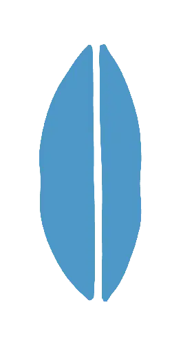 Blue Leaf - simple - High Resolution PNG