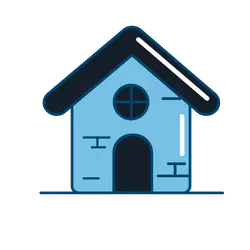 Blue House - Fast Download PNG