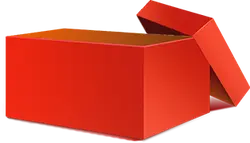 Red Box - presentation - Free PNG