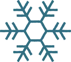 Snowflake - geometric shape - hexagon - No Background PNG