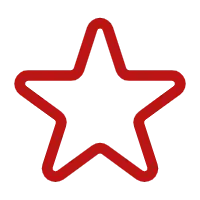 Star - red - No Background PNG