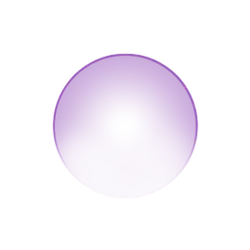 Purple Halo Sphere - light and shadow - PNG
