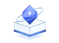 Lightning Cube - technology - No Background PNG