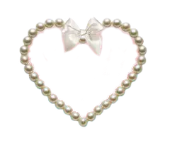 Pearl Heart Decorative Item - gift - Lossless PNG