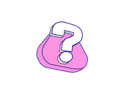Pink Question Mark Bag - game - No Watermark PNG