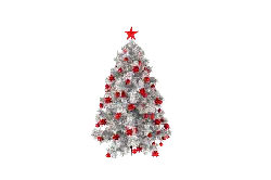 Christmas Tree - silver - High Resolution PNG