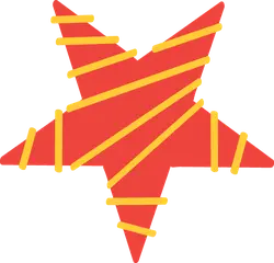 Red Star - abstract art - No Watermark PNG