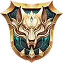 Lion Head Shield - gold - No Background PNG