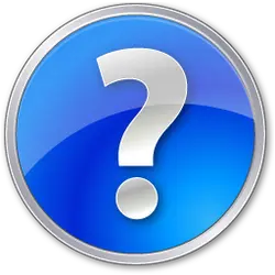 Blue Question Mark Icon - button - High Resolution PNG
