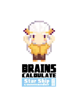 Star Ship Commander - pixel art - No Background PNG