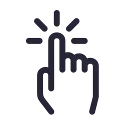 Click Icon - indicate - Transparent Layer PNG
