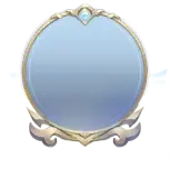 Blue Round Mirror - mirror - No Watermark PNG