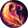 Flame Feather - magic - Transparent Background PNG