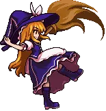 Purple Hair Magic Girl - long hair - No Background PNG