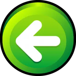 Left Arrow Icon - circle - High Resolution PNG