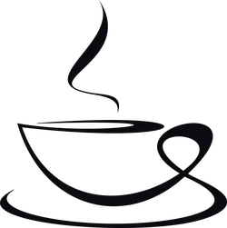Coffee Cup - minimalistic - PNG