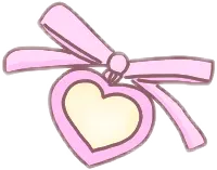 Pink Heart Necklace - heart shape - Free PNG