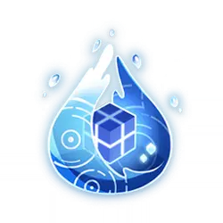 Blue Water Drop Cube - technology - Lossless PNG