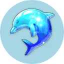 Dolphin - marine life - cartoon - Transparent Background PNG