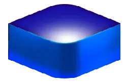 Blue Cube - tech - geometric shape - Free Download PNG