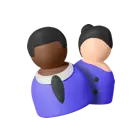 Two People Icon - icon - Free PNG