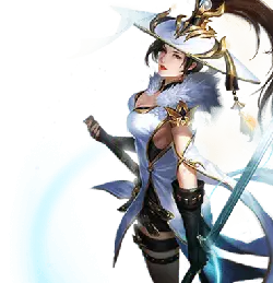 White Fox - warrior - Transparent Layer PNG