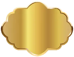 Gold Badge - Transparent Layer PNG
