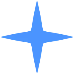 Blue Star Shape - simple - Free PNG
