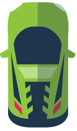 Green Car - futuristic - Free Download PNG