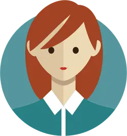 Red-haired Woman - female - Transparent Background PNG