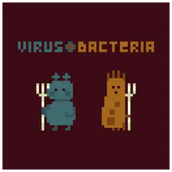 Virus & Bacteria - pixel art - Transparent Layer PNG