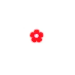 Red Flower - simple - nature - No Background PNG