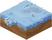 Snowy Terrain - frozen - High Resolution PNG