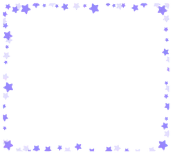 Purple Star Border - star - No Background PNG