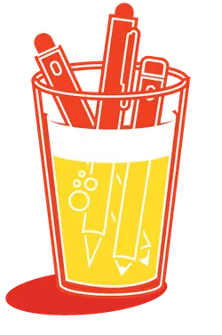 Pencil Cup - drawing - Free PNG