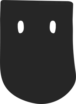 Black Mask - cartoon - Free PNG