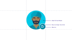 Person with Blue Turban - icon - High Resolution PNG
